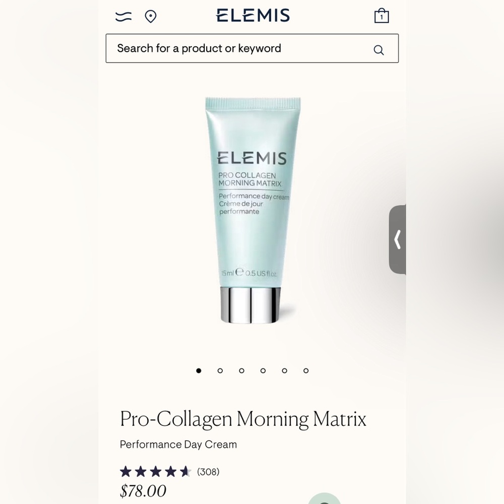 ELEMIS Pro-Collagen Morning Matrix- Brand New!